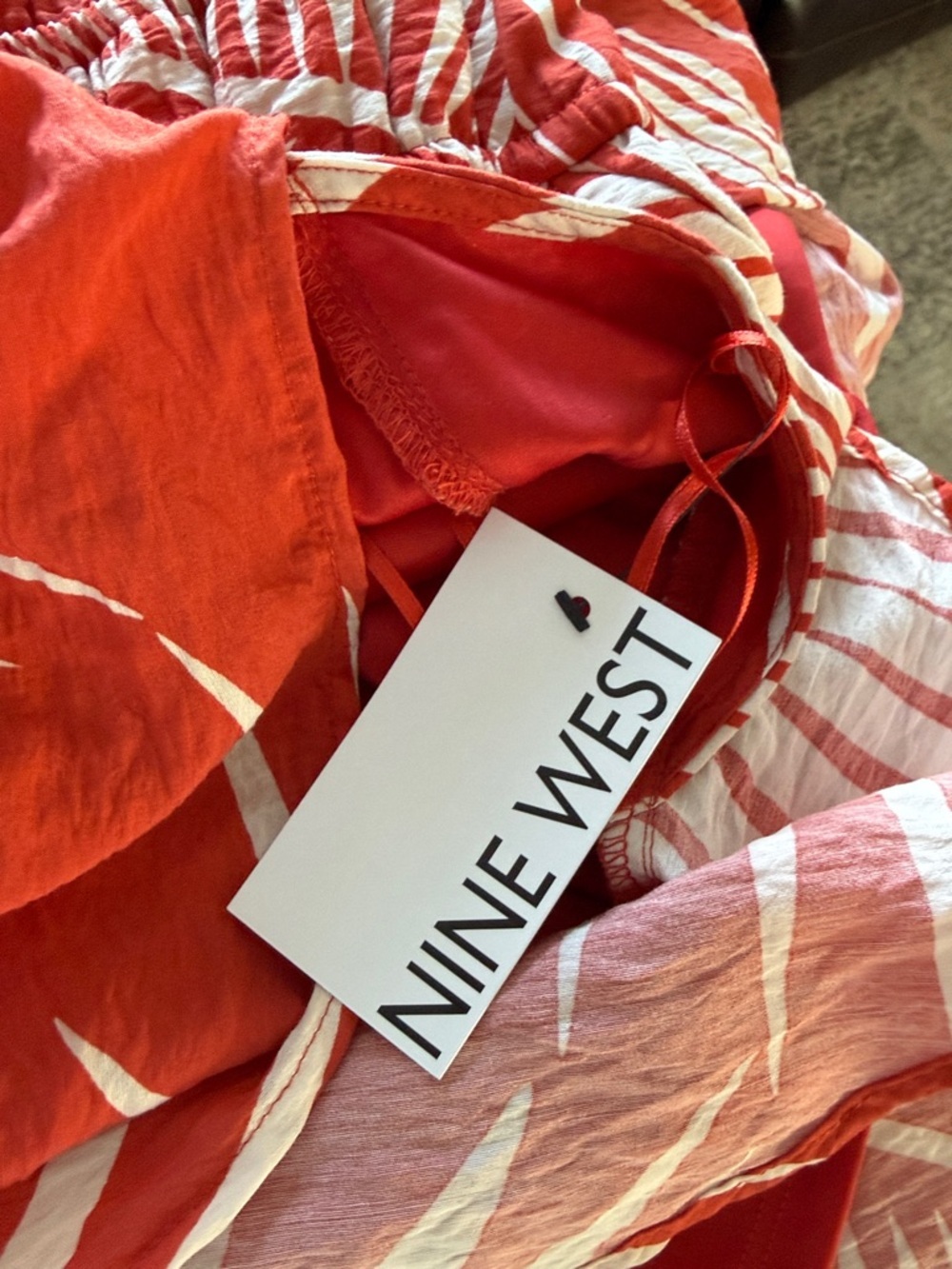 Nine West Coral Tropical Print Maxi Dress, XXL - Picture 14 of 14